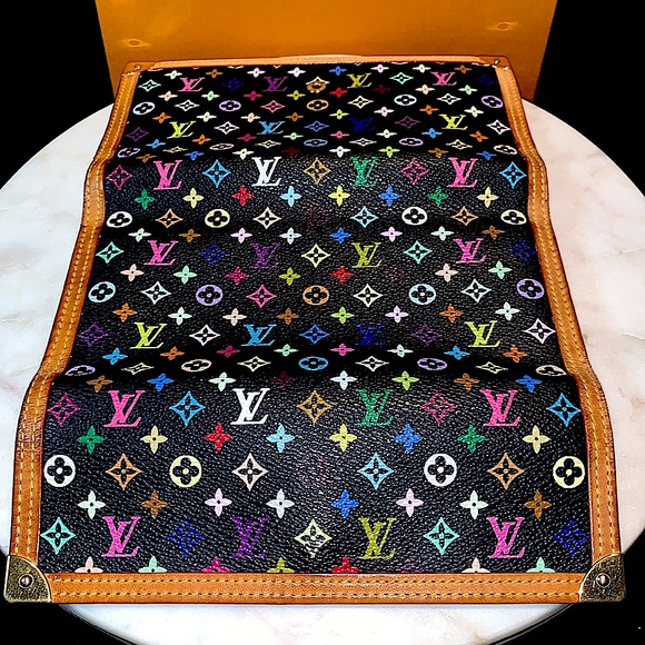 LOUIS VUITTON TAKASHI MURAKAMI WALLET LIMITED EDITION BLACK MONOGRAM VINTAGE - Picture 8 of 16